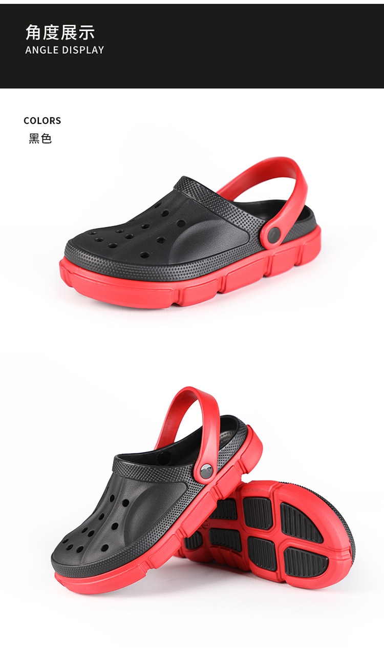 2021 Sandals Croc Hole Shoes Men Beach Shoes Light Sandals Home Slippers Outdoor Summer Wading Sneaker Leisure Shoes Big Size