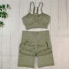 Armygreen Shorts Set