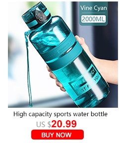 Water Bottles 500 / 1000ml BPA Free Shaker Outdoor Sport Tour Drinking Bottle Portable Leak-proof Eco-friendly Plastic Fruit Tea Bottle
