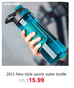 Butelka wody UZSPACE wysoki koszt wydajność przenośna szczelna wycieczka na świeżym powietrzu Sport shaker Drink Tritan plastikowa butelka 500/1000ml