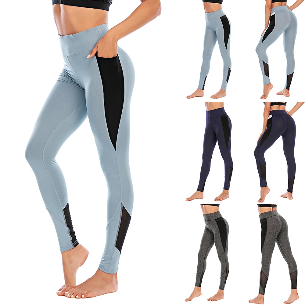 Highstreet Sport Women Push Up Skinny Polyester Workout Leggings Elastic Force Fitness High Waist Leggings Slim Stretch Trouser