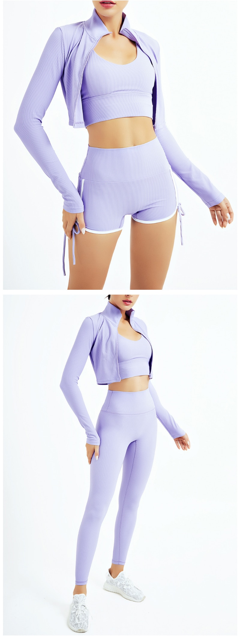 Zipper Long Sleeve Sports Jacket Women Zip Fitness Yoga Shirt Winter Warm Gym Top Activewear Running Coats Workout Clothes Woman
