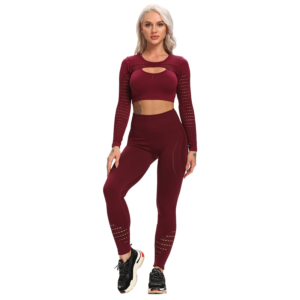 2 Piece Seamless Sports Sets workout yoga set Women's Suit for fitness leggings Vital Sportswear Gym clothing 2021 Tracksuits